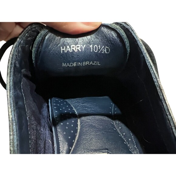 Joseph Abboud Men\'s Black Leather Harry Moc Toe Oxford Shoe  Size 10.5D  Office main image 9